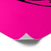 XOXO Forever - Skull Poster auf rosa (Ecke)