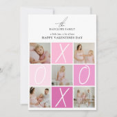 XOXO Foto Collage Valentines Feiertagskarte (Vorderseite)