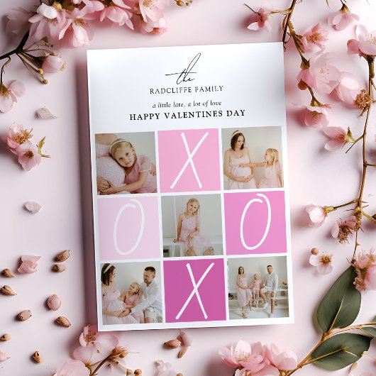 XOXO Foto Collage Valentines Feiertagskarte