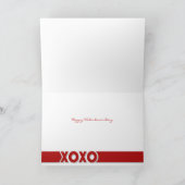 XOXO Foto Faltkarte Feiertagskarte (Innenseite)