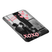 XOXO Foto Rosa Herzen Romantischer Valentinstag Magnet (Rechte Seite)