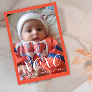 XOXO Foto Valentine Tageskarte Feiertagskarte