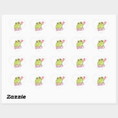 XOXO Frog Sticker Cute Frog Sending Kiss Romantic  (Blatt)
