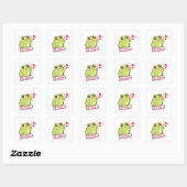 XOXO Frog Sticker Cute Frog Sending Kiss Romantic  (Blatt)