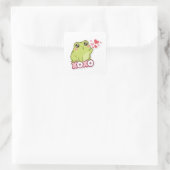 XOXO Frog Sticker Cute Frog Sending Kiss Romantic  (Tasche)