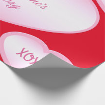 XOXO Frohe Valentinstag-Geschenkpapier