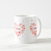 XOXO für Liebhaber Kaffeetasse (VorderseiteRechts)