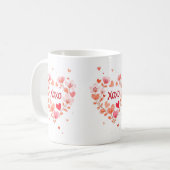 XOXO für Liebhaber Kaffeetasse (Vorderseite Links)