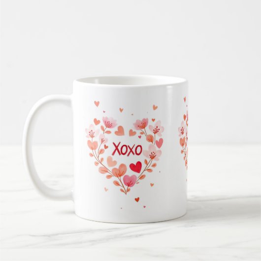 XOXO für Liebhaber Kaffeetasse (Links)