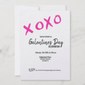 XOXO Galentine's Day Friends Valentines Party Invi Einladung (Vorderseite)