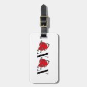 XOXO GEPÄCKANHÄNGER (Vorderseite vertikal)