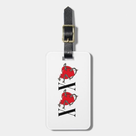 XOXO GEPÄCKANHÄNGER (Vorderseite vertikal)