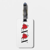 XOXO GEPÄCKANHÄNGER (Rückseite vertikal)