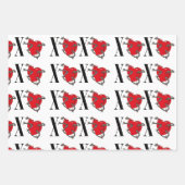 XOXO GESCHENKPAPIER SET (Vorderseite)
