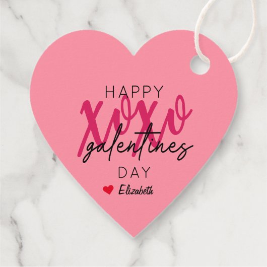 XOXO Glücklicher Galentinstag Geschenkanhänger (Rückseite)