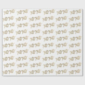 XOXO Gold Brushstoke Fashion Chic Geschenkpapier (Flach)