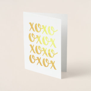 Xoxo Gold-Folie Folienkarte