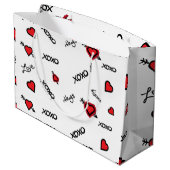 XOXO GROßE GESCHENKTÜTE (Rückseite Schrägansicht)