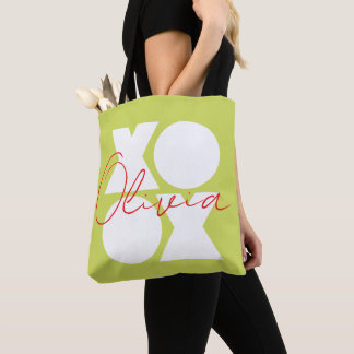 XOXO - großes Logo-Design in Weiß Tasche