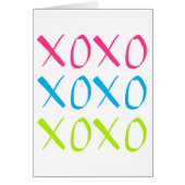 XOXO Grußkarte (Vorne)