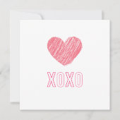 "XOXO"-Grußkarte (Vorderseite)