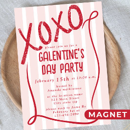 XOXO Hand Drawn Galentine’s Day Party Magneteinladung