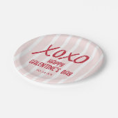 XOXO Hand Drawn Galentine’s Day Party Pappteller (Schrägansicht)