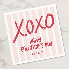XOXO Hand Drawn Galentine’s Day Party Serviette