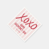 XOXO Hand Drawn Galentine’s Day Party Serviette (Ecke)