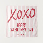 XOXO Hand Drawn Galentine’s Day Party Wandteppich (Vorderseite)