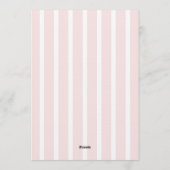 XOXO Hand Drawn Pink Bridal Shower Party Einladung (Rückseite)