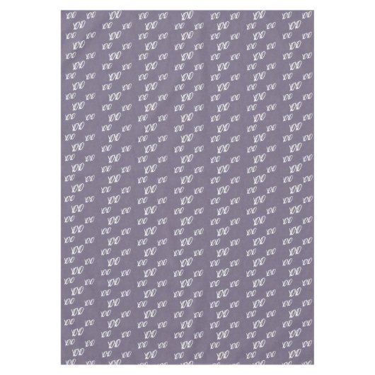 Xoxo Handschrift auf grau Tischdecke (Vorderseite)