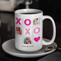 XOXO Happy Valentine's Day Pink Heart Custom Foto
