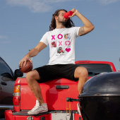 XOXO Happy Valentine's Day Pink Heart Custom Foto T-Shirt