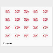 XOXO Heart Arrow Personalisiert Stickers (Blatt)