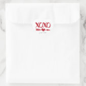 XOXO Heart Arrow Personalisiert Stickers (Tasche)