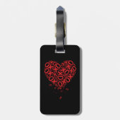 XOXO Heart Gepäckanhänger (Rückseite vertikal)