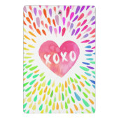 XoXo Heart Mini Klemmbrett (Rückseite)