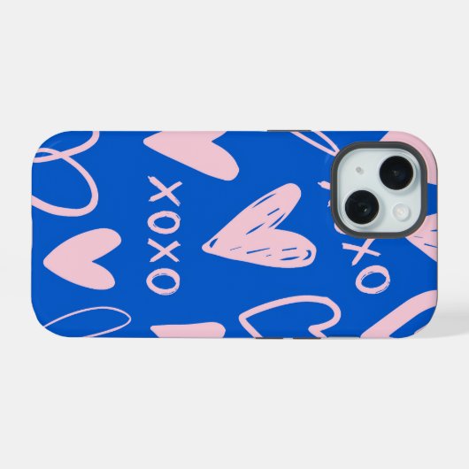 XOXO Hearts iPhone 15 Case iPhone 15 Hülle (Rückseite (Horizontal))