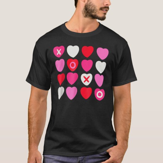 XOXO Hearts Valentine's Day  for Him Her Kids T-Shirt (Vorderseite)