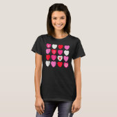 XOXO Hearts Valentine's Day  for Him Her Kids T-Shirt (Vorne ganz)