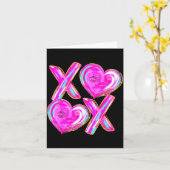 Xoxo Hearts Valentinstag Frauen Mädchen Vday  Karte (Gelbe Blume)