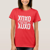 XOXO Hearts Valentinstag T-Shirt (Vorderseite)