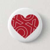 XOXO Herz Button (Vorderseite)