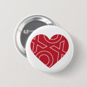 XOXO Herz Button (Vorne & Hinten)