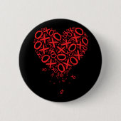 XOXO Herz Button (Vorderseite)