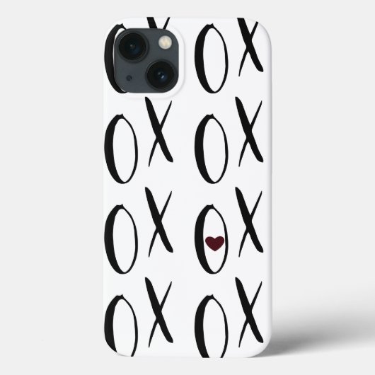 XOXO Herz Case-Mate iPhone Hülle (Rückseite)