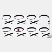 XOXO Herz Case-Mate iPhone Hülle (Rückseite (Horizontal))