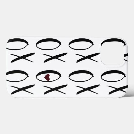 XOXO Herz Case-Mate iPhone Hülle (Rückseite (Horizontal))