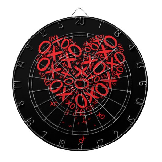 XOXO Herz Dartscheibe (vorne)